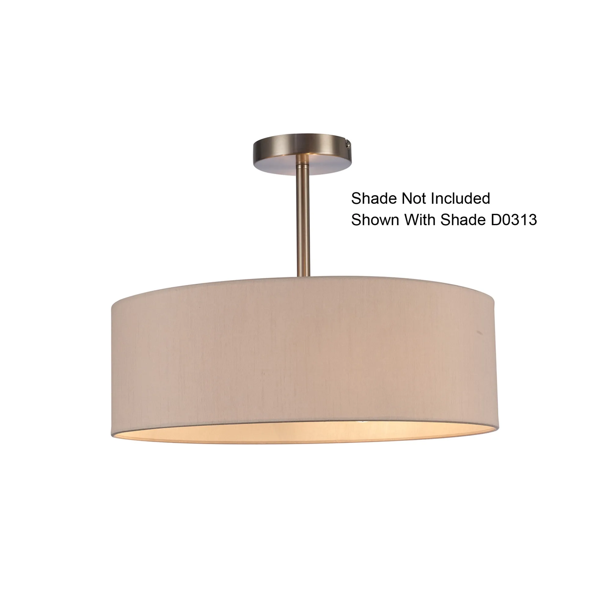 Baymont Semi Flush 3 Light Satin Nickel D0338  Deco Baymont SN